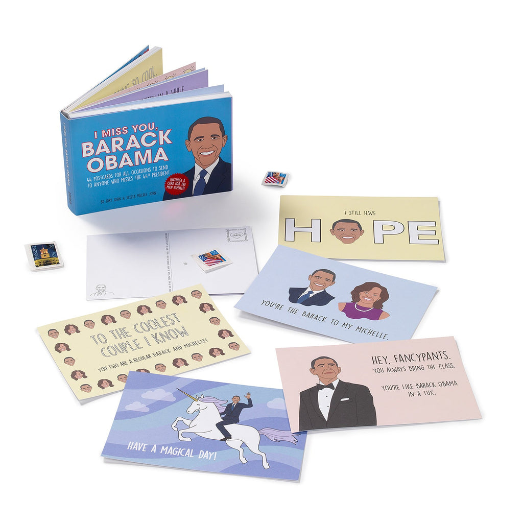Knock Knock I Miss You, Barack Obama: 44 Postcards for All Occasions to Send to Anyone Who Misses the 44th President - Knock Knock Stuff SKU 