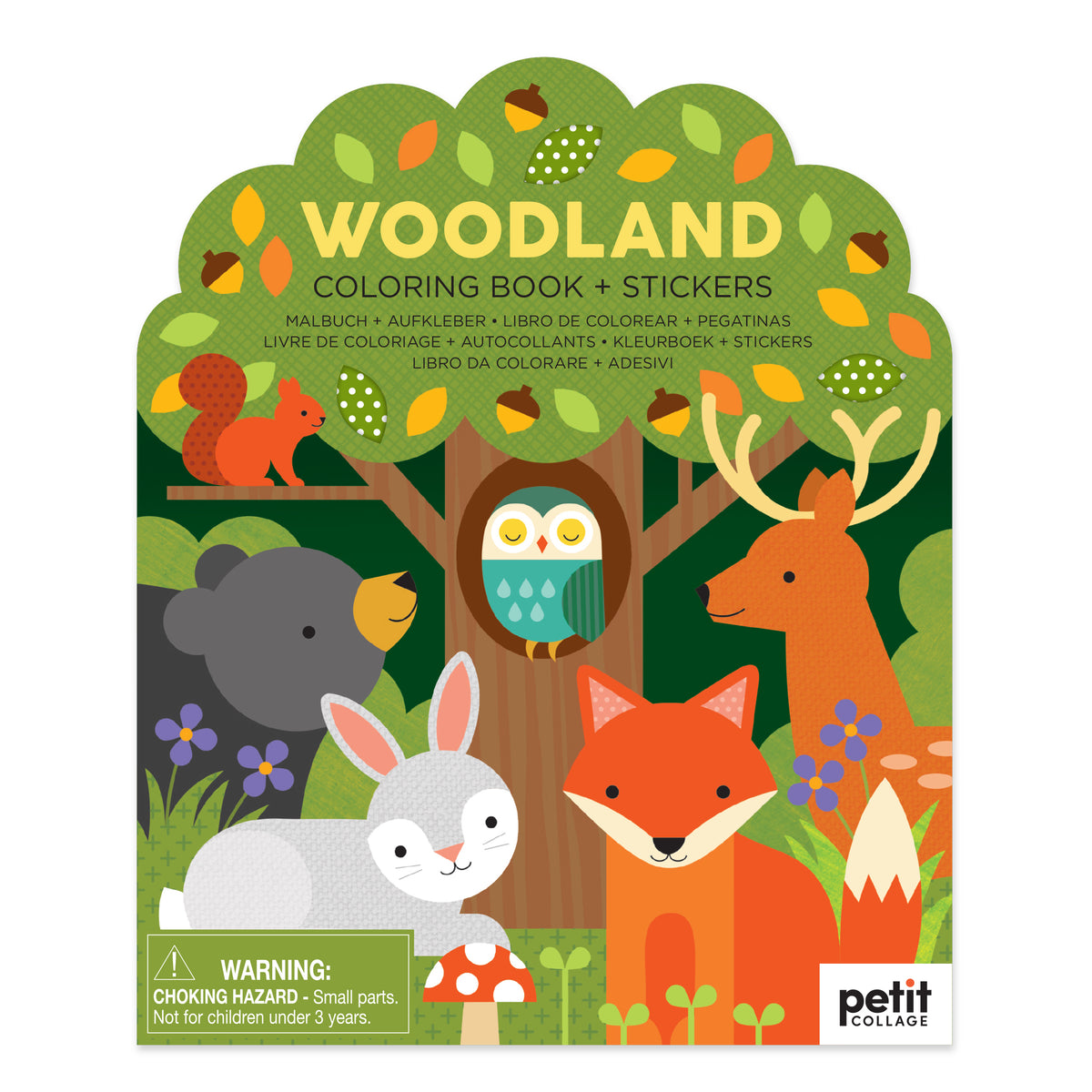 Coloring Book With Stickers: Wild World