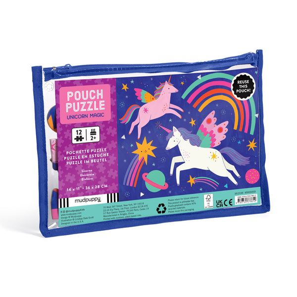 Unicorn Magic 12 Piece Pouch Puzzle (Jigsaw Products)
