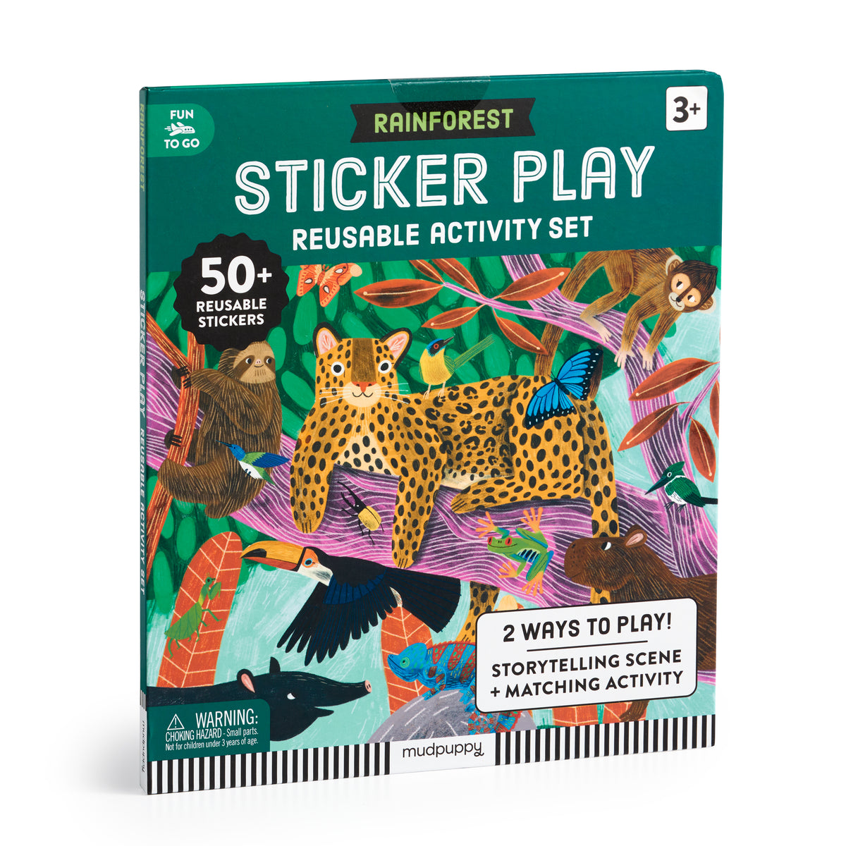 Rainforest Sticker Play Reusable Activity Set (Sticker Book or Pack ...