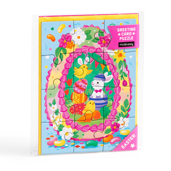 Egg-cellent Easter Greeting Card Puzzle (Jigsaw Products)