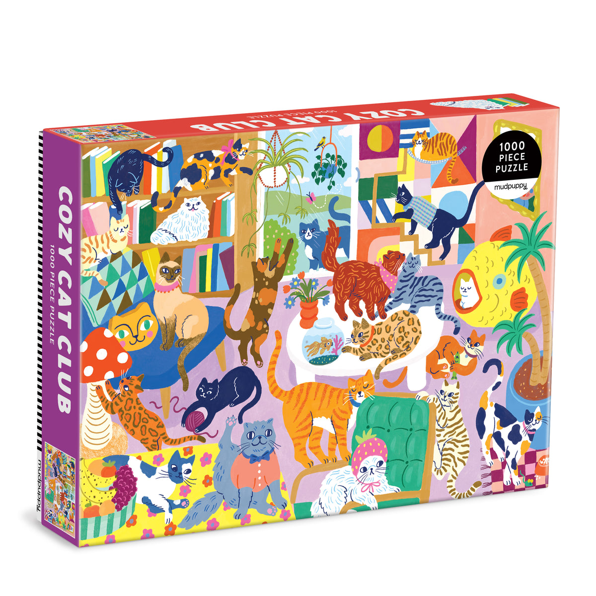 Cozy Cat Club 1000 Piece Family Puzzle (Jigsaw Products)– Abrams