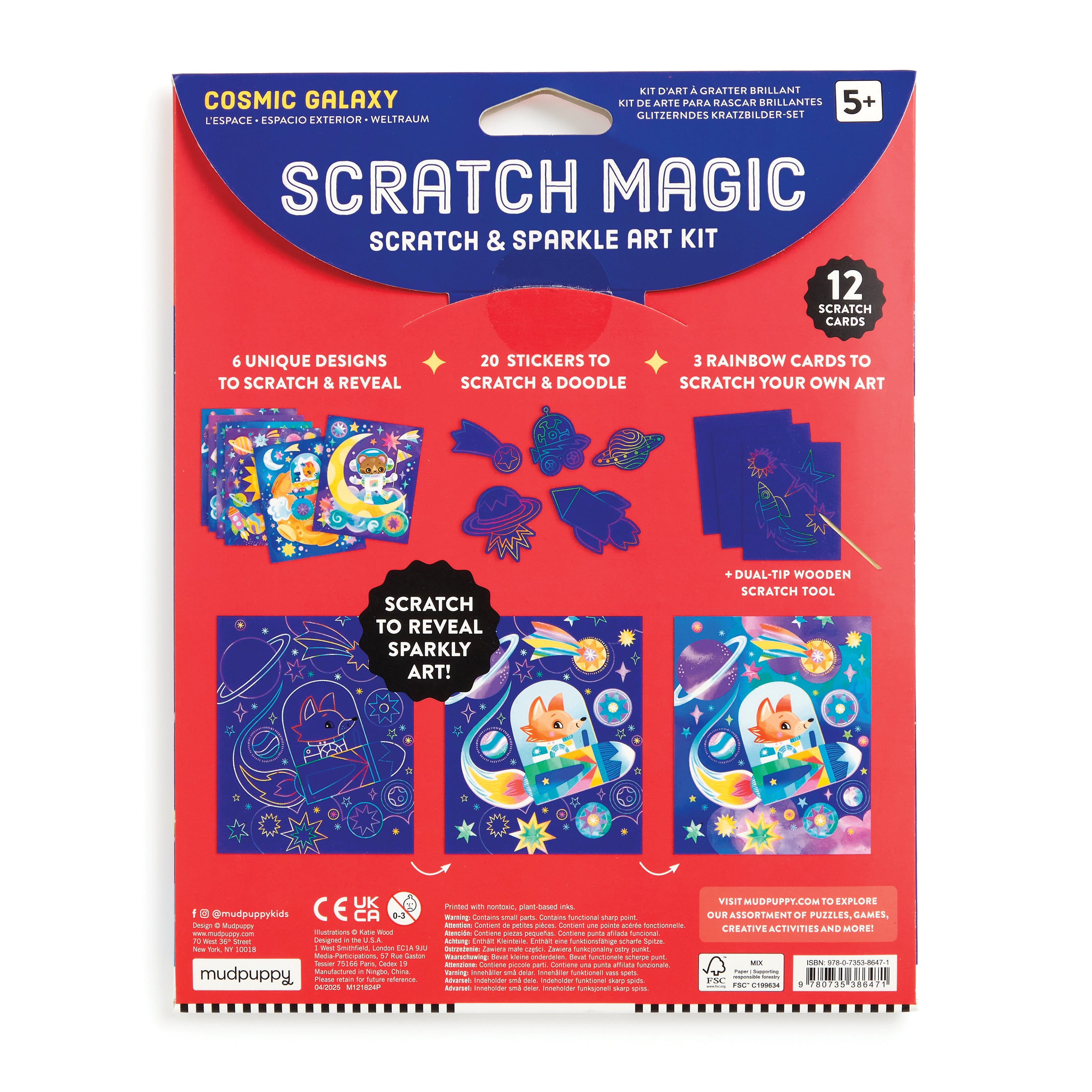 Cosmic Galaxy Scratch & Sparkle Art Activity Kit (Craft Kit)– Abrams ...