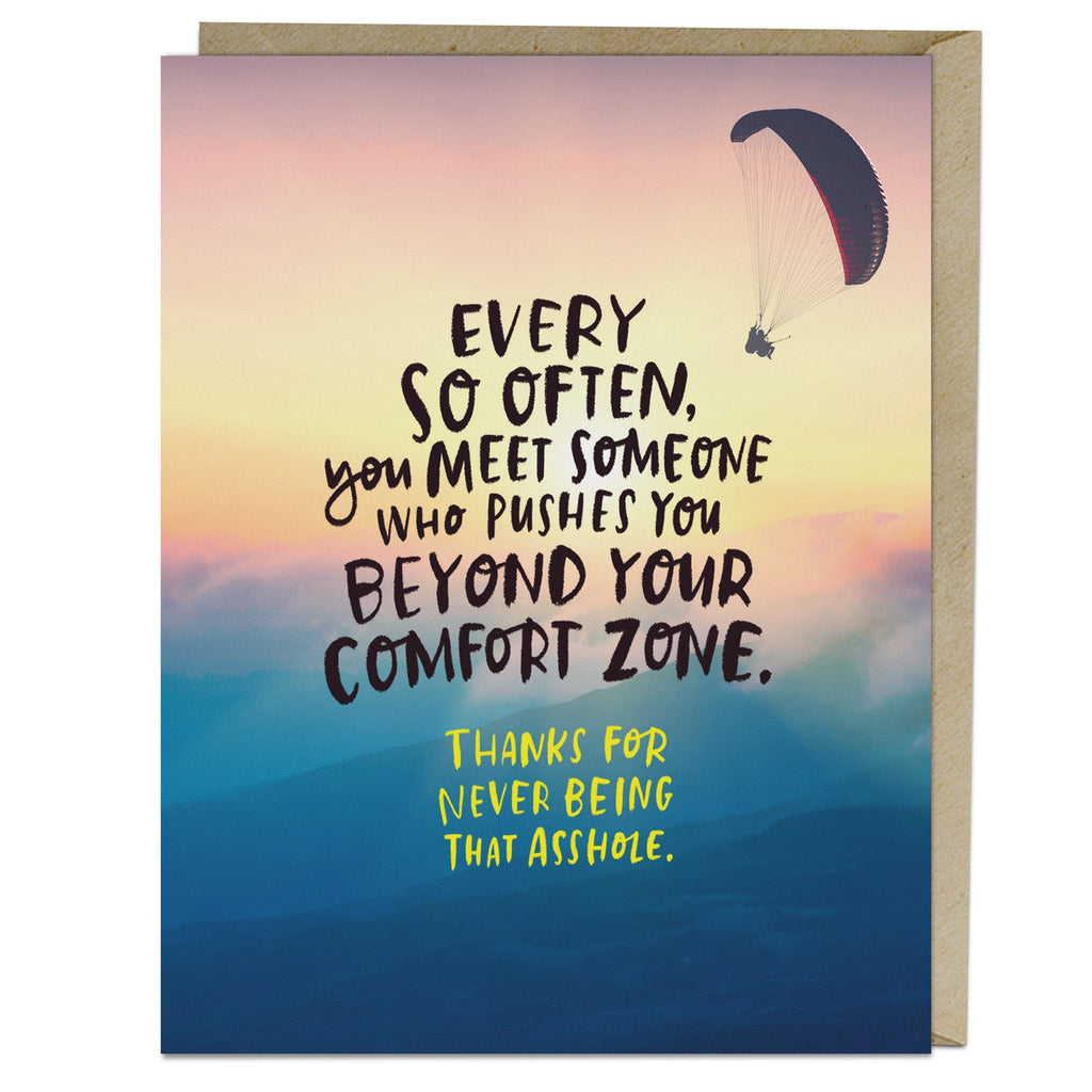 Em & Friends Comfort Zone Card Blank Greeting Cards with Envelope by Em and Friends, SKU 2-02606