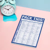 Knock Knock Pack This! Pad with Magnet (Blue) -  Knock Knock Stuff SKU 12031