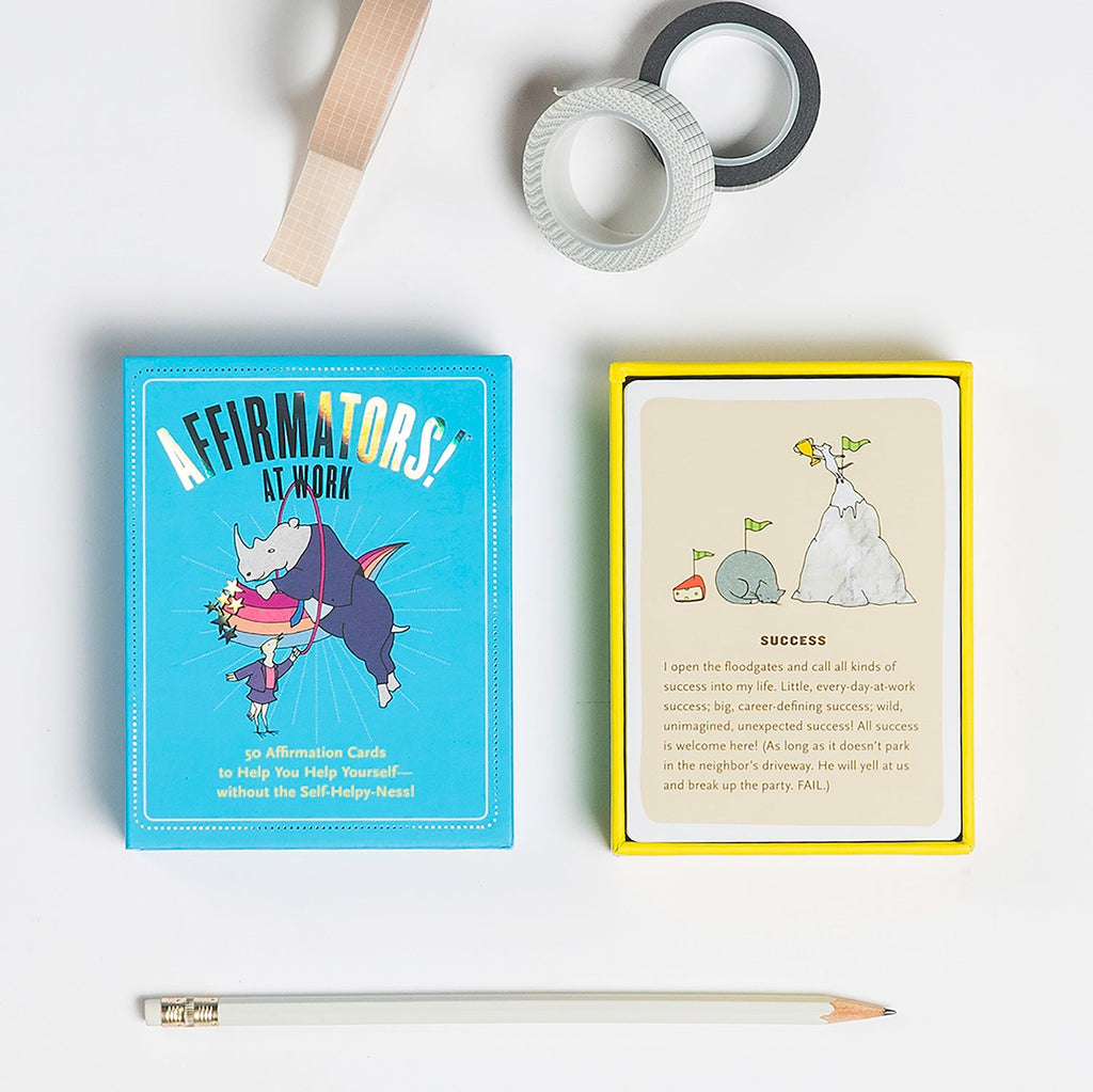Knock Knock Affirmators!® at Work: 50 Affirmation Cards Deck - Knock Knock Stuff SKU 