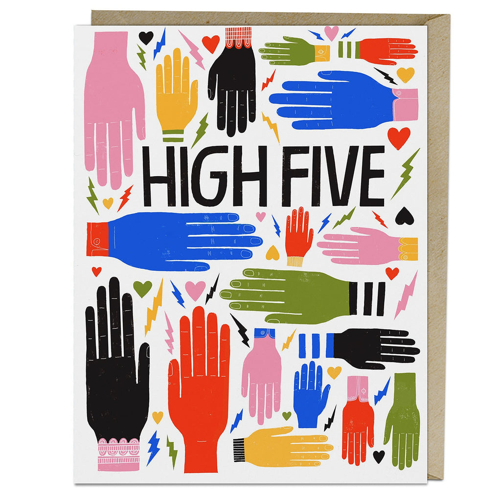 Em & Friends High Five Card Blank Greeting Cards with Envelope by Em and Friends, SKU 2-02643