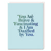 Em & Friends Brave & Fascinating Card Blank Greeting Cards with Envelope by Em and Friends, SKU 2-02766