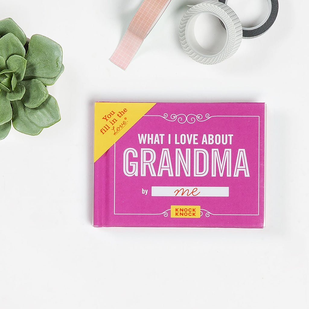 Knock Knock What I Love about Grandma Fill in the Love® Book - Knock Knock Stuff SKU 