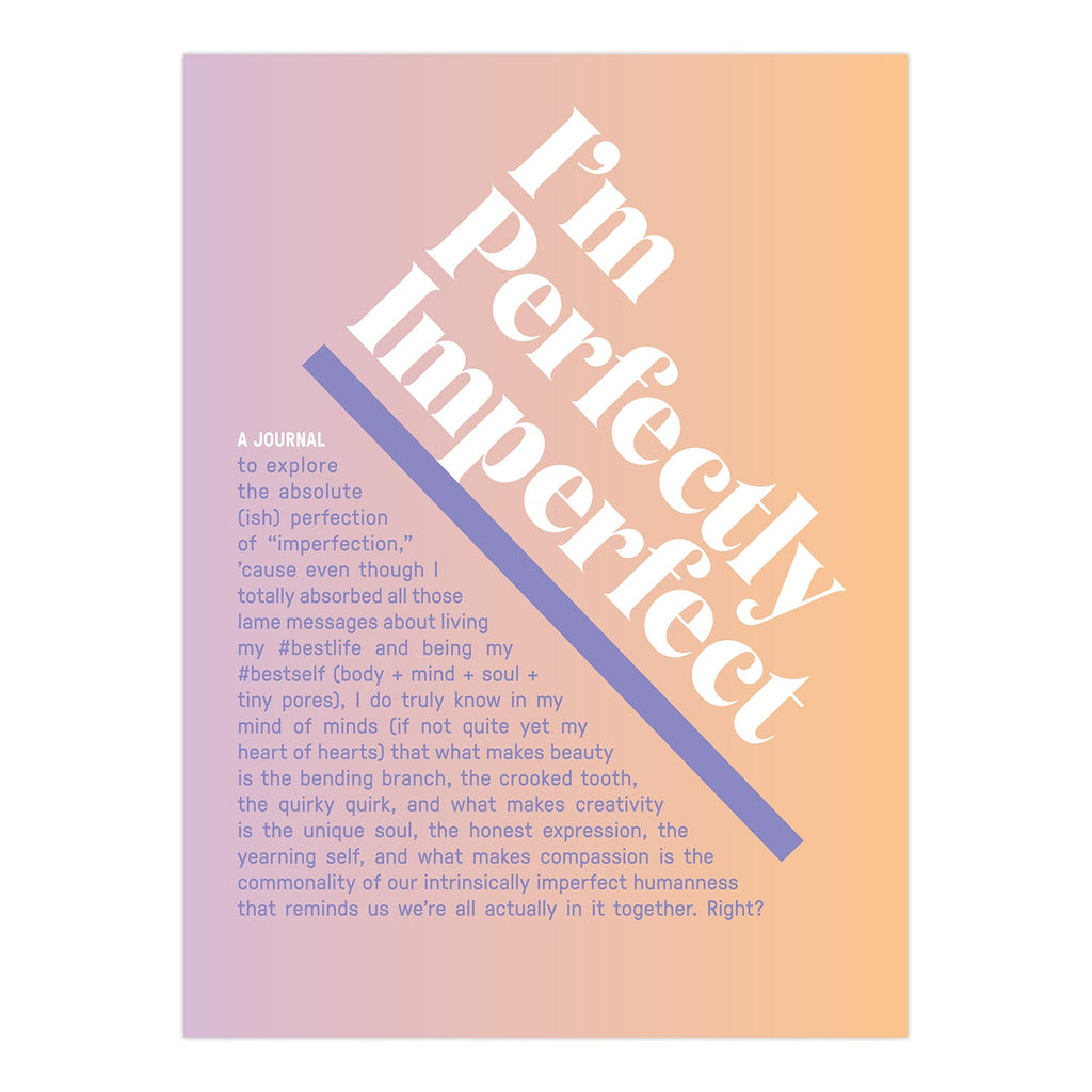 Knock Knock I'm Perfectly Imperfect Inner-Truth® Journal (Ombre Edition) - Knock Knock Stuff SKU 