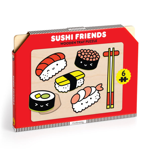 Sushi Friends Wooden Tray Puzzle (Toys Made of Wood)– Abrams