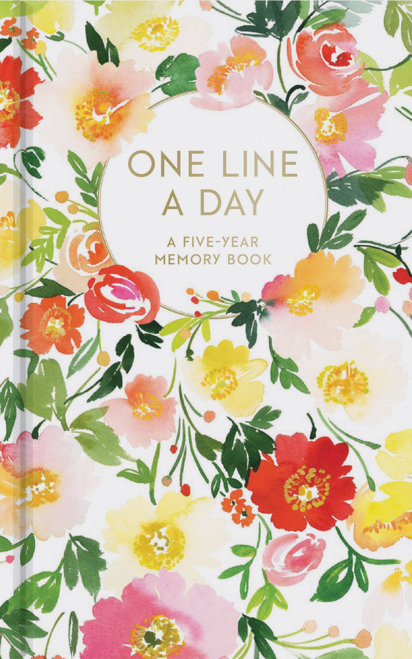 Floral One Line a Day: A Five-Year Memory Book (Diary or Journal)