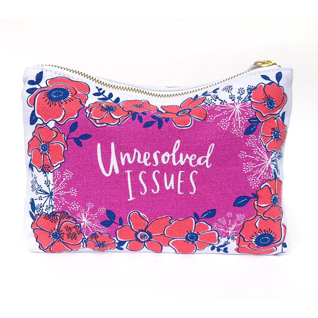 Em & Friends Unresolved Issues Canvas Pouch Funny Canvas Pouch by Em and Friends, SKU 2-02406