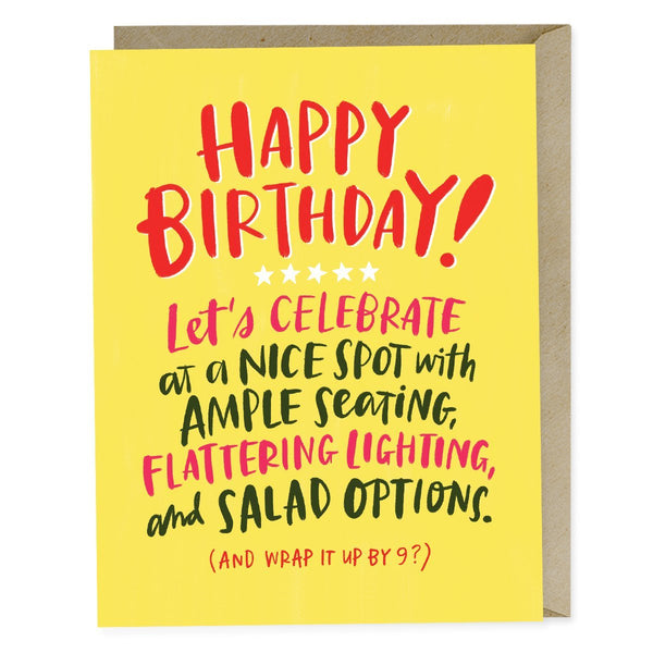 Em & Friends Ample Seating Birthday Card Blank Greeting Cards with Envelope by Em and Friends, SKU 2-02538