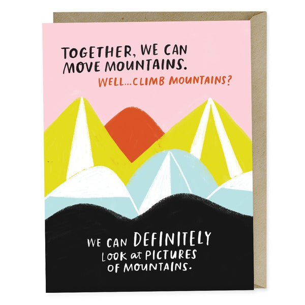 Em & Friends Move Mountains Card Blank Greeting Cards with Envelope by Em and Friends, SKU 2-02552