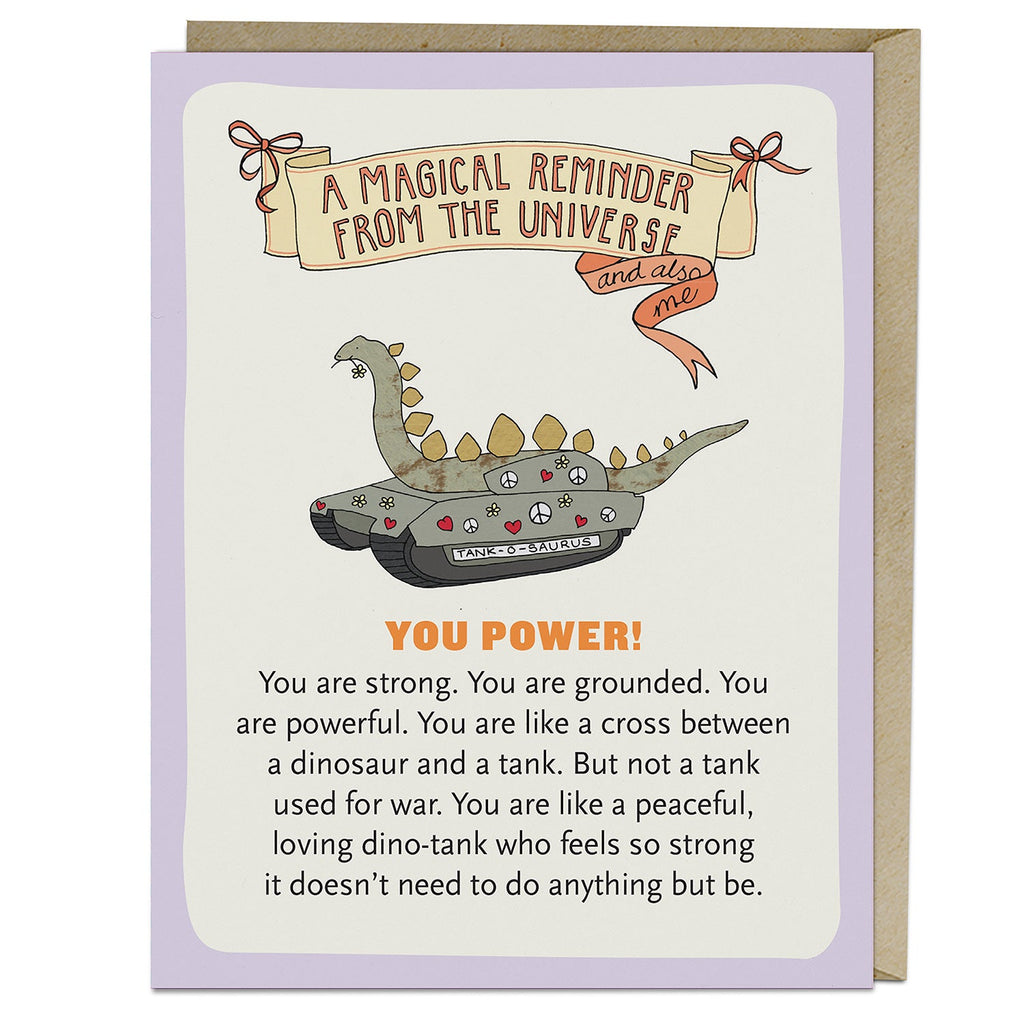 Em & Friends You Power Affirmators!® Greeting Card Blank Greeting Cards with Envelope by Em and Friends, SKU 2-02835